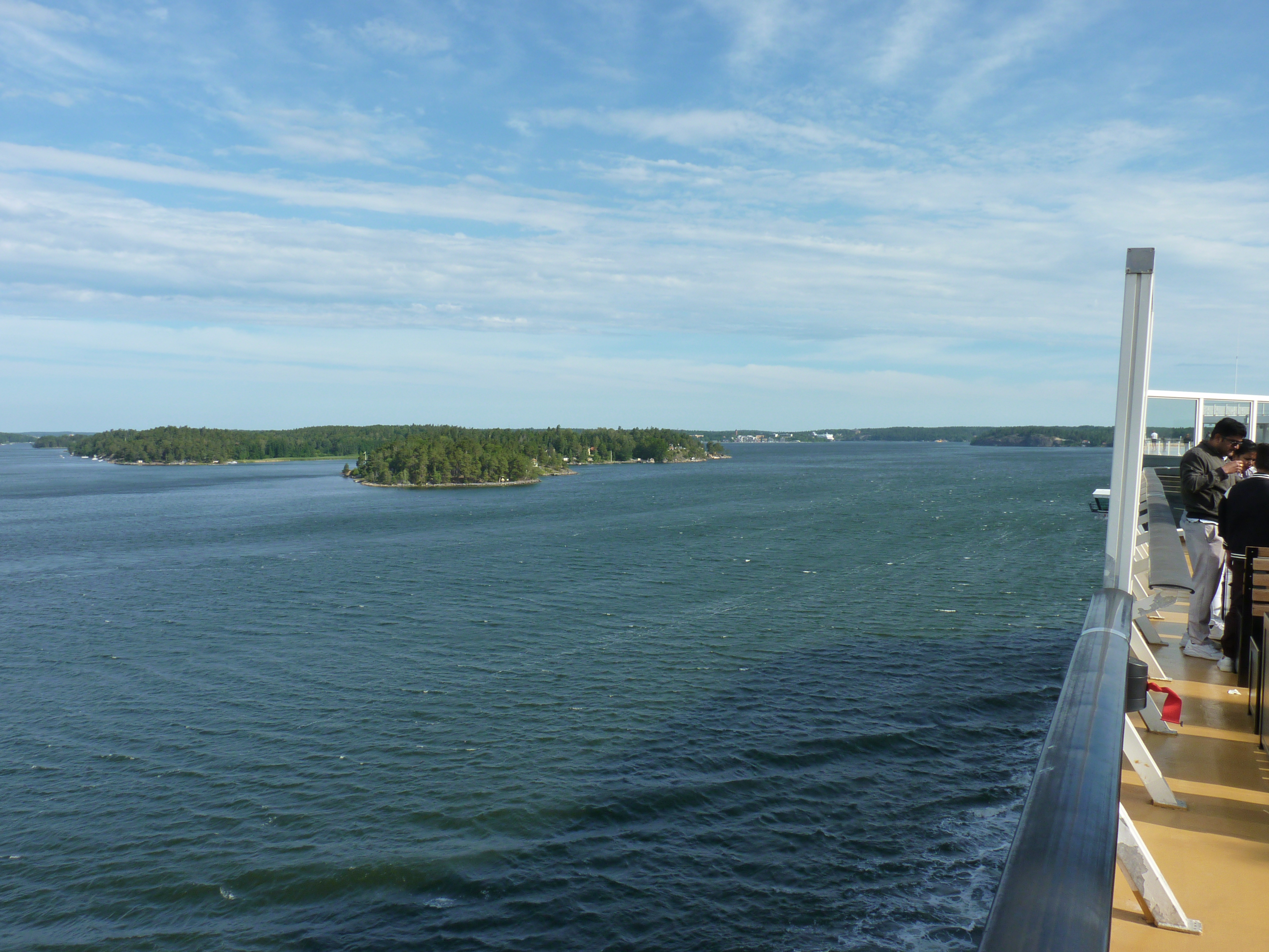 Cruising Stockholm archipelago aboard ferry Viking Grace